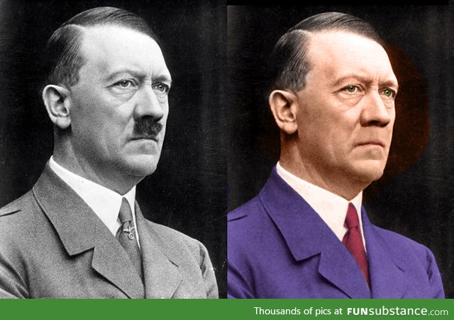 Hitler without moustache