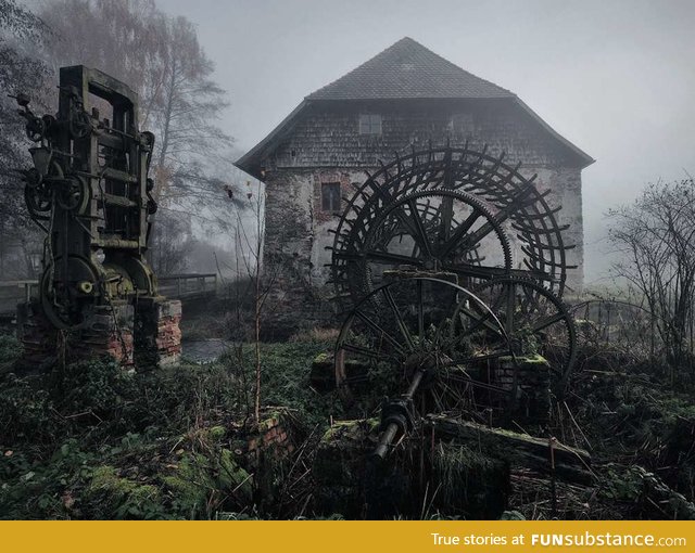 Old mill in Eastern Bavaria, Germany. a place straight out of grim's fairytale