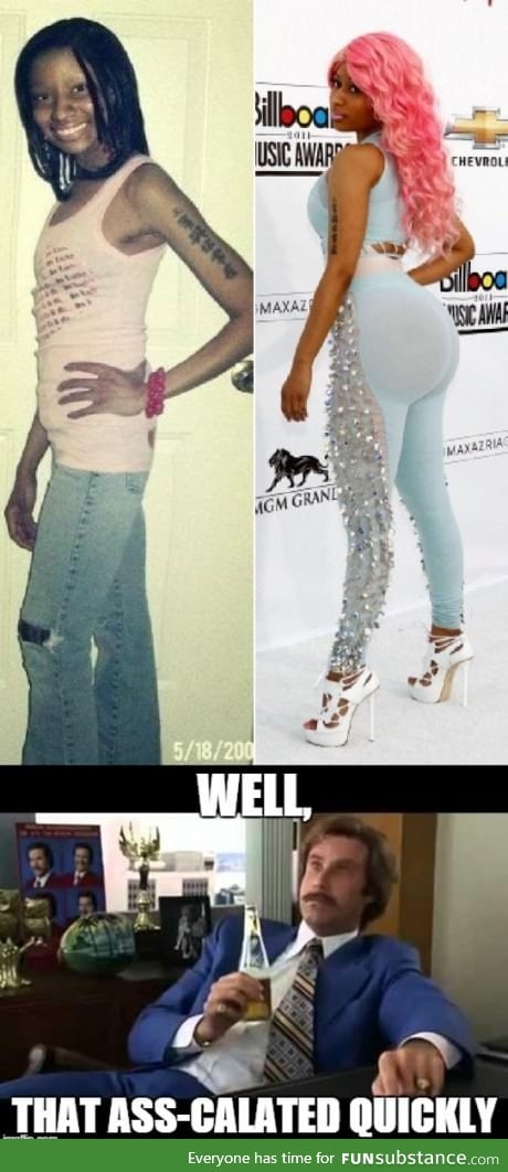 Nicki Minaj, before and after surgery