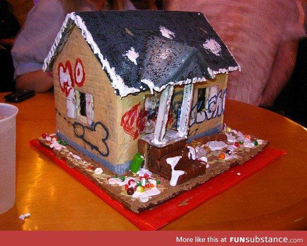Gingerbread crack house