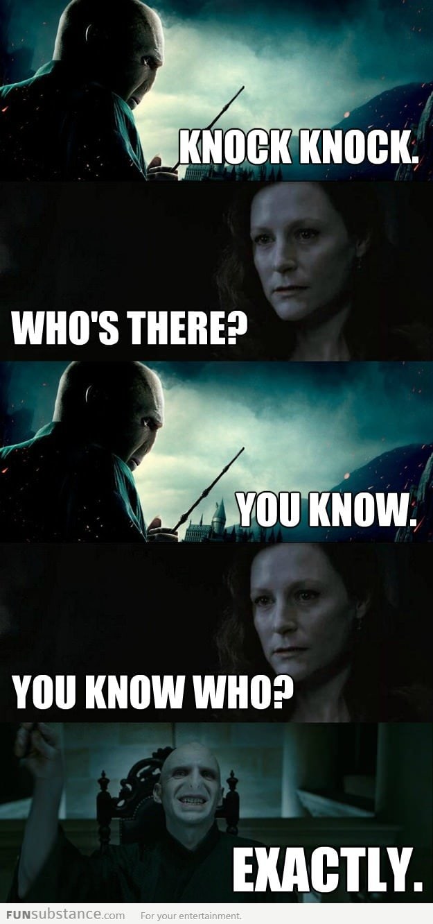 Voldemort knocking