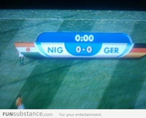 When Nigeria plays against Germany