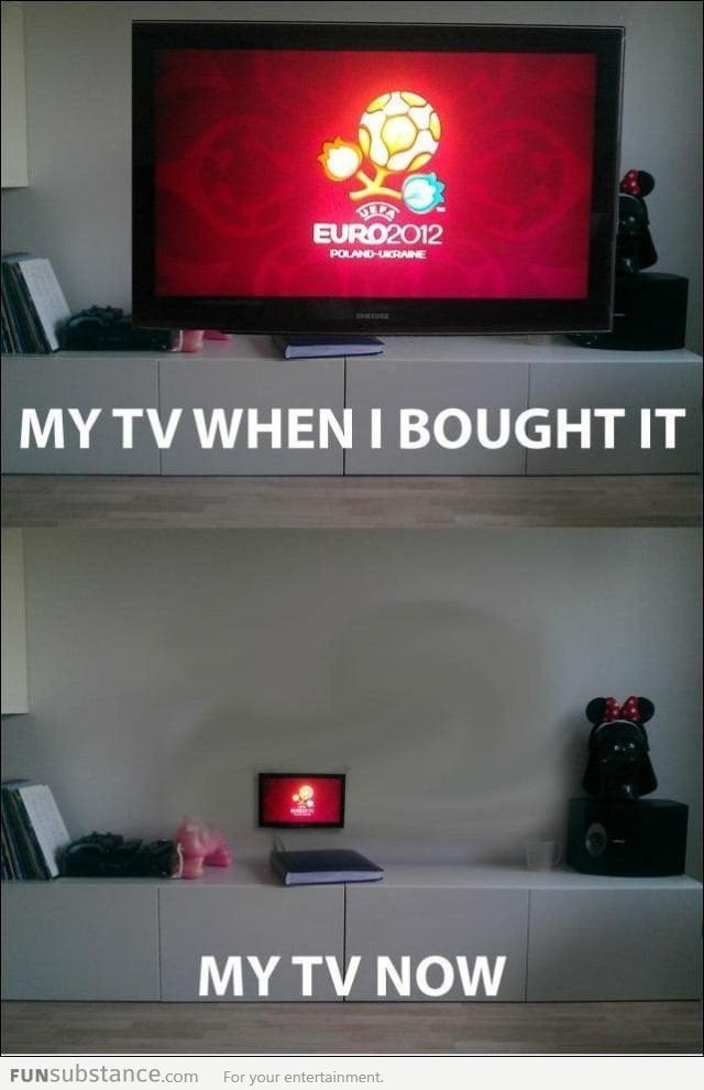 My TV when I bought it