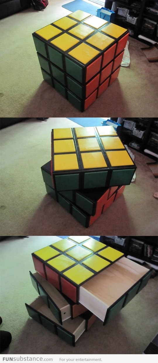 Awesome Rubik's Cube Dresser