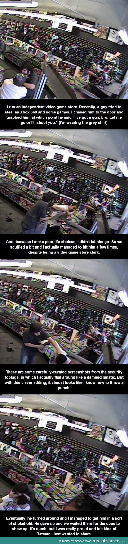 Owner of an independent video game store uses years of virtual training