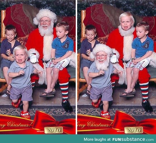 Santa face swap
