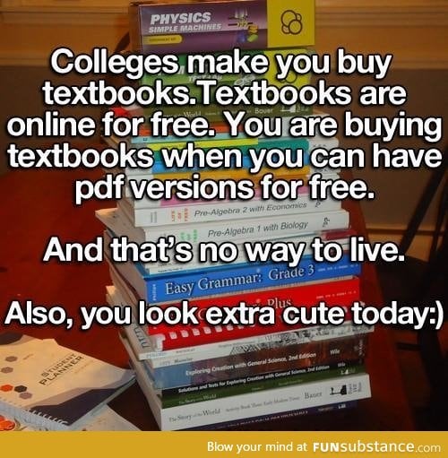 Don't pay for college books