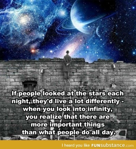 If people looked at the stars each night