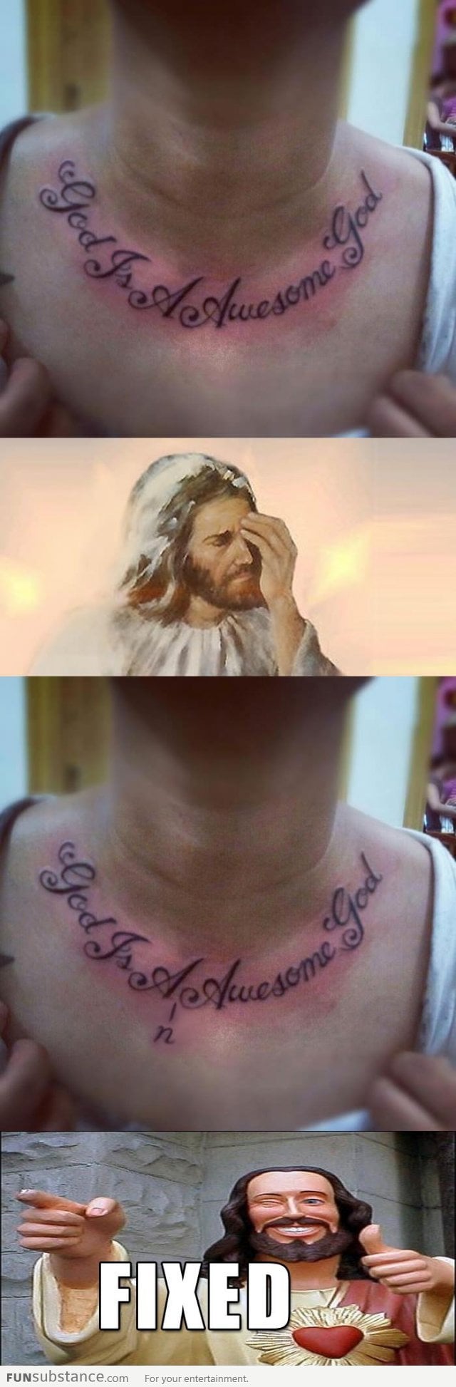 I prayed for a tattoo removal