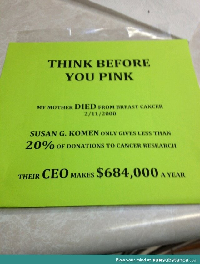 Think Before you Pink