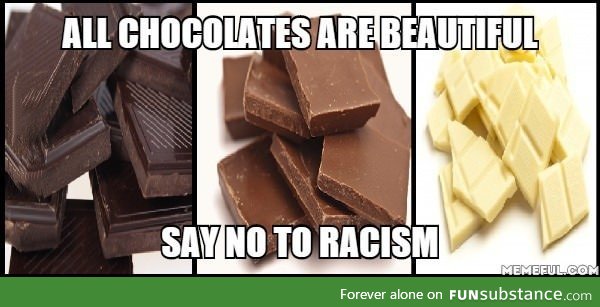 Stop chocolate racism