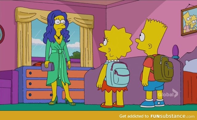 Marge with her hair down, looking fine as hell