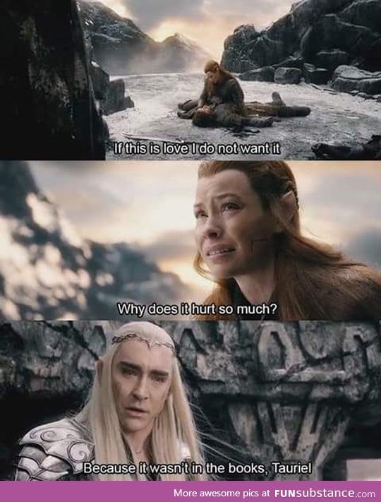 Seriously, Tauriel.