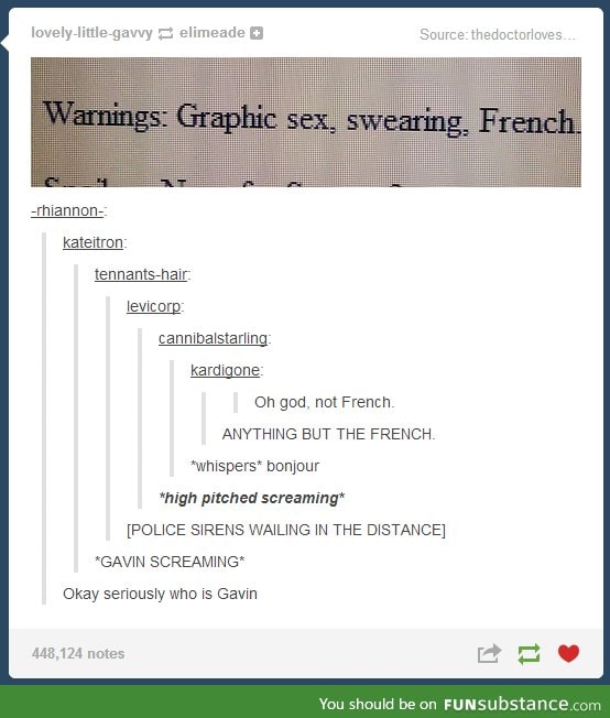 *gasp* Anything but... FRENCH!! D: