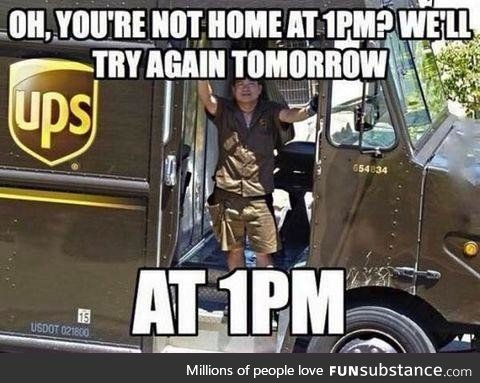Scumbag UPS driver