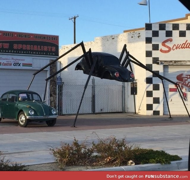 This shop made a spider out of a bug!