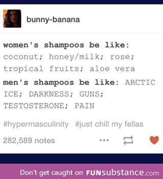 Another post about men's and women's shampoos