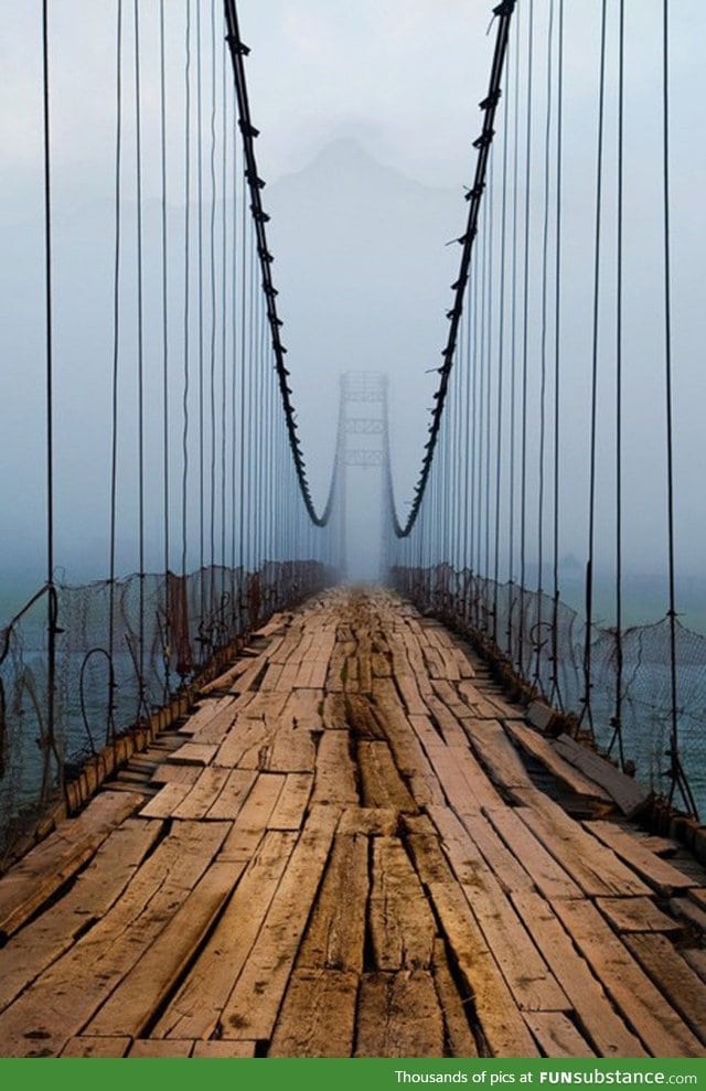 Bridge in Russia. It's still in use