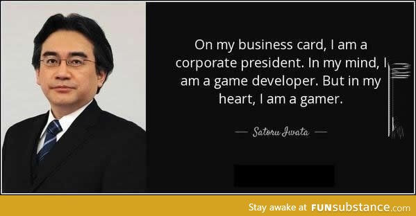 Rip satoru iwata (1959-2015), Nintendo CEO