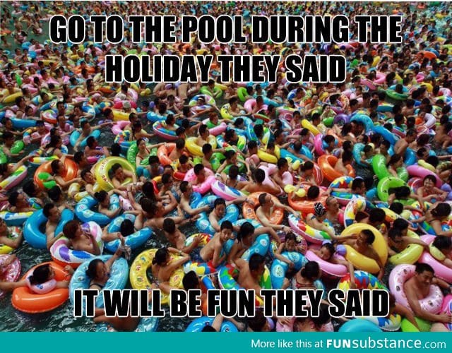 Holiday at the pool
