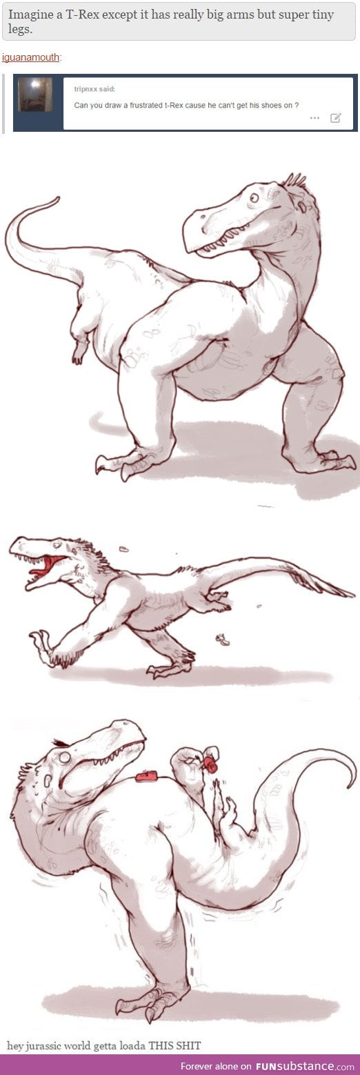 Frustrated T-rex