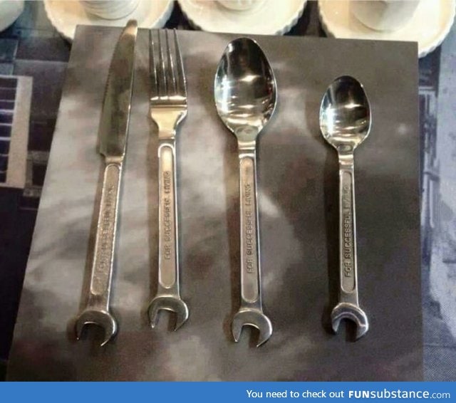 Cutlery, manly as hell