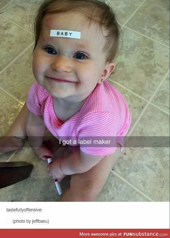 She seems very happy with being labelled