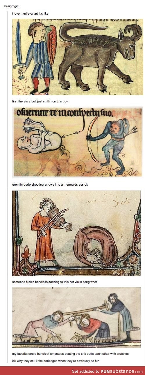 Medieval art is really weird but also really cool tbh