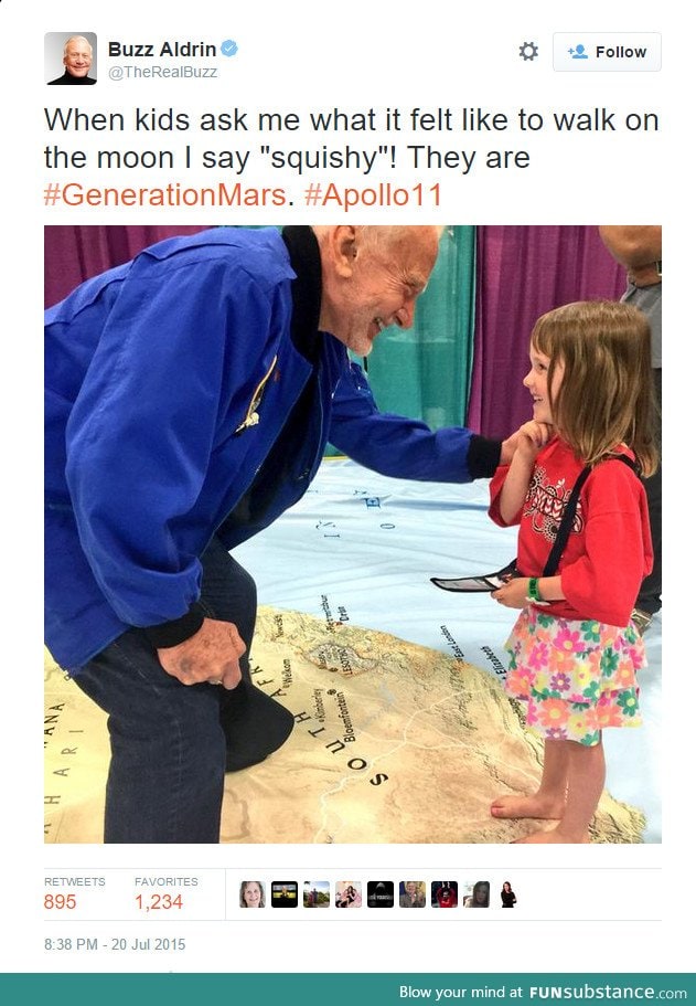 Buzz Aldrin is the man