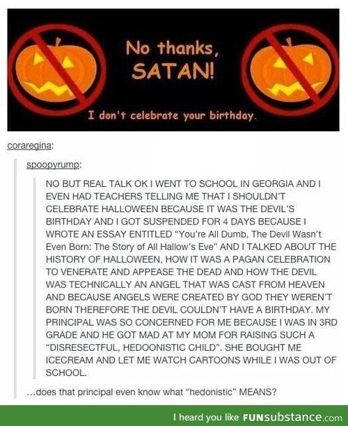 Halloween and Stupid Teachers