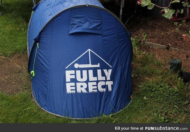 new tent. Wasn't disappointed