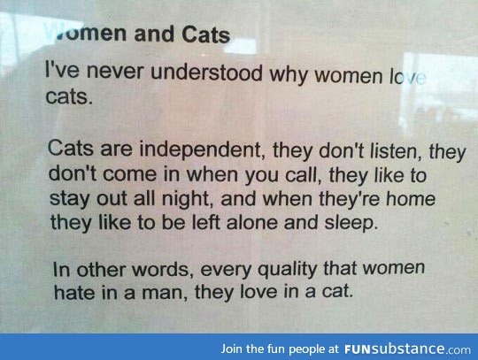 Women and cats