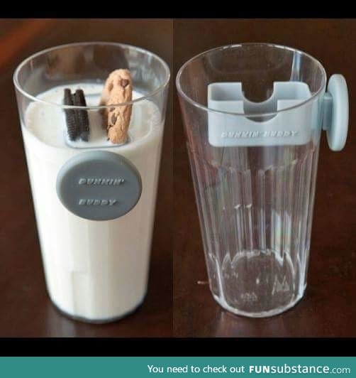 My God, they've done it.. A magnetic cookie dunker