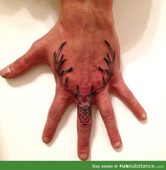 Awesome deer tattoo