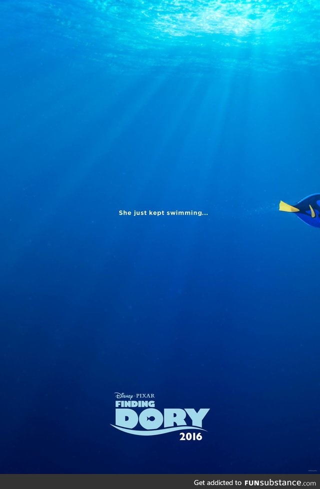 'finding dory' official teaser poster