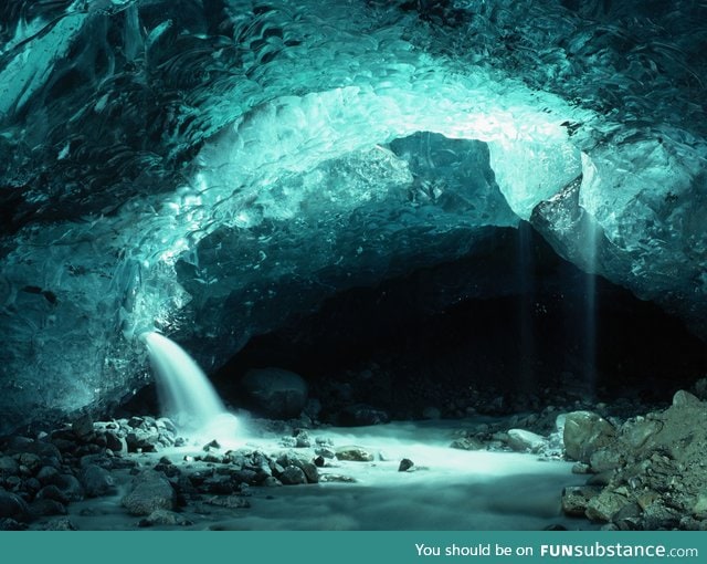 An ice cave picture I haven't seen before