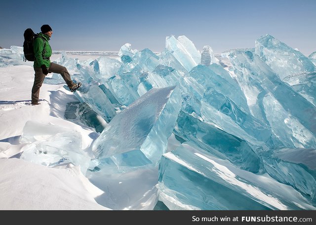 Giant ice shards