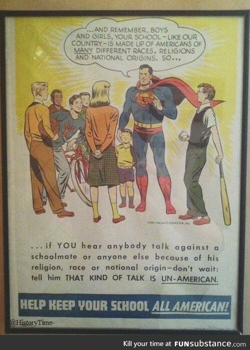 Superman, circa 1950