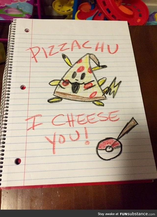 "My niece mispronounced Pikachu, and I had to draw what she said."
