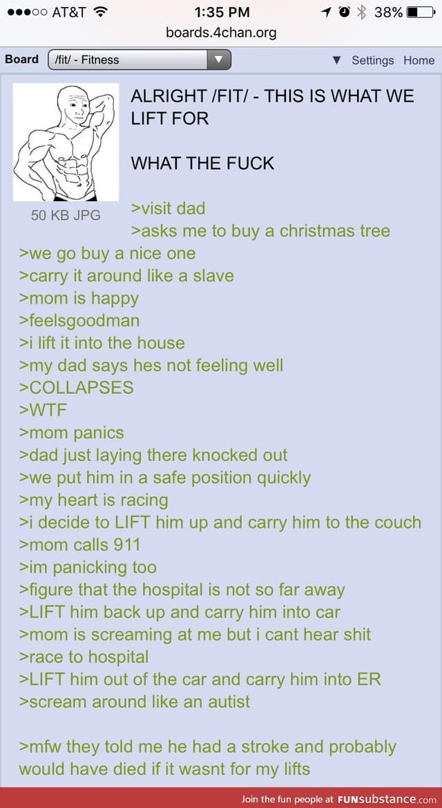 Anon saves his dads life