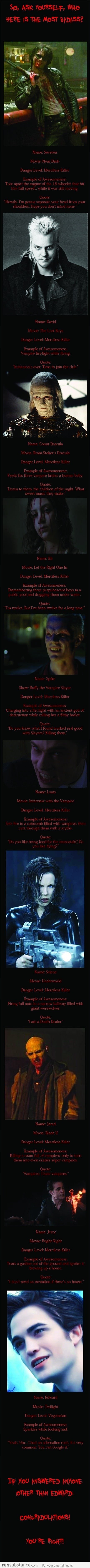 So Who Is Your Favorite Vampire?