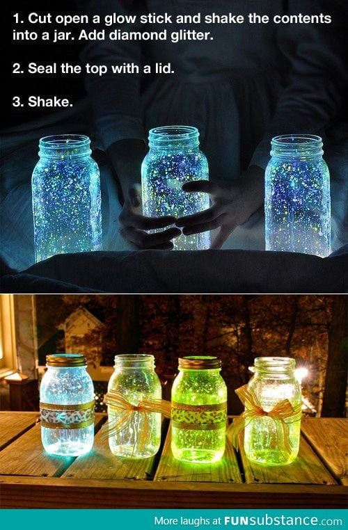 Glow stick jar