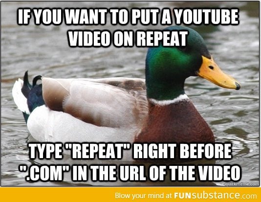 How to repeat YouTube videos