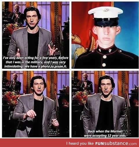 When Kylo Ren was a Marine