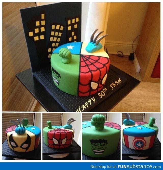 Marvel Super Hero Cake