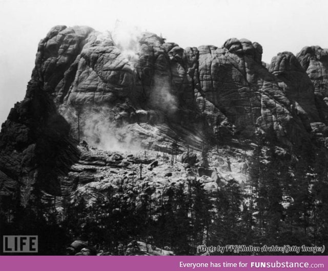 Mount Rushmore before the Carving