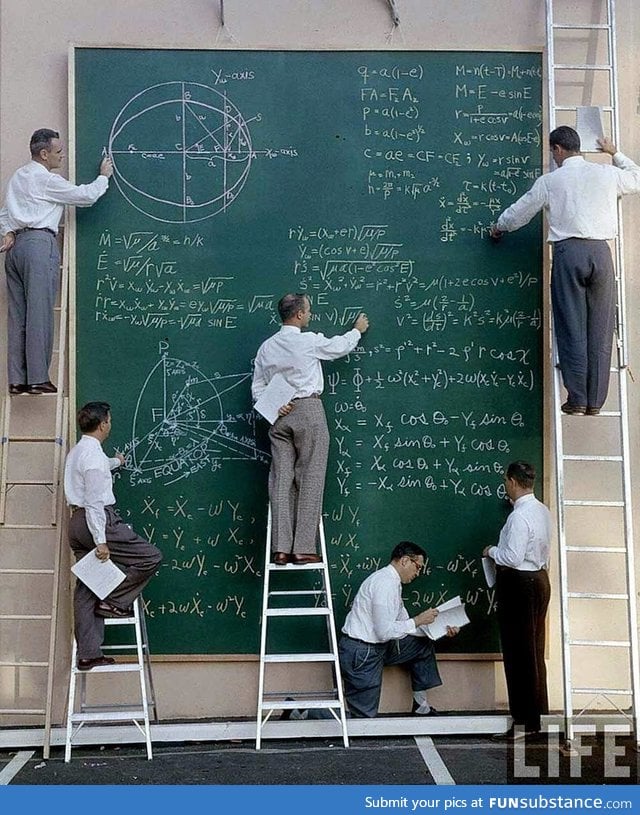 Before computers made it easier...NASA engineers in 1961