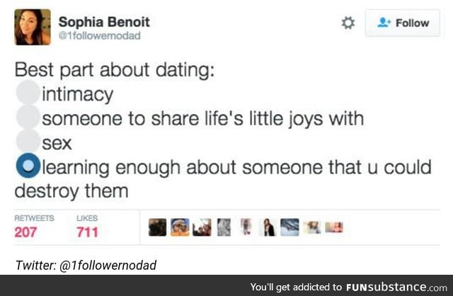 recently got into a relationship, this is super true