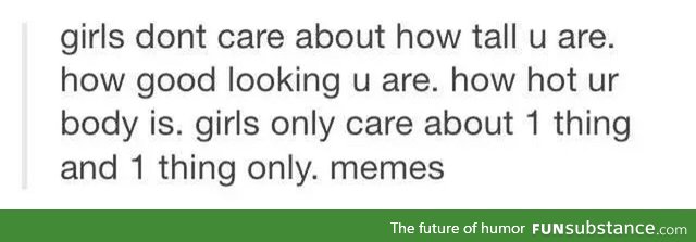 Girls love memes