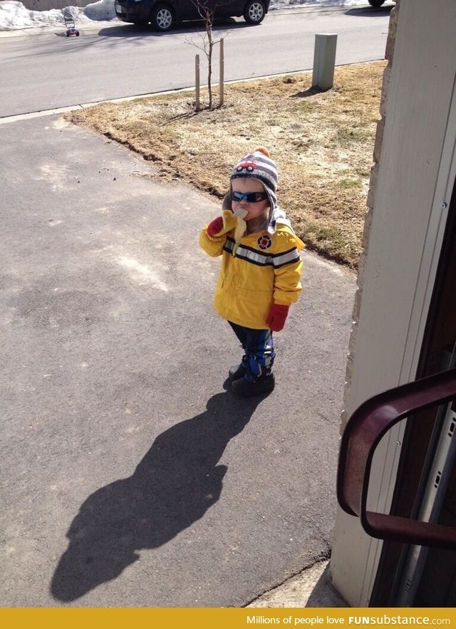 Let's not forget Carter, who two years ago knocked on a man's door asked for a banana